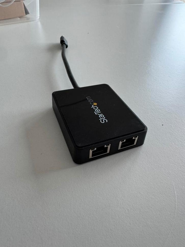 StarTech USB naar Dual Gigabit Ethernet Adapter – 2x RJ45, Computers en Software, Pc- en Netwerkkabels, Zo goed als nieuw, Ophalen