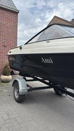 Skibsplast met 50pk Mercury motor met trailer, Watersport en Boten, Ophalen, Gebruikt, Minder dan 70 pk, 3 tot 6 meter