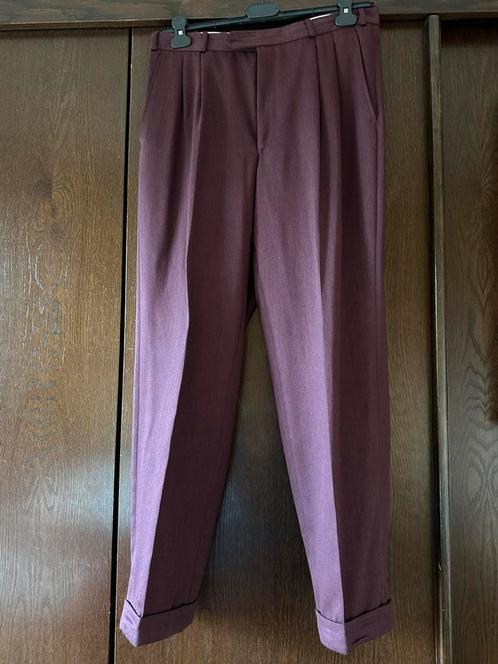 Geklede broek klein prijsje, Kleding | Heren, Broeken en Pantalons, Zo goed als nieuw, Maat 48/50 (M), Paars, Ophalen