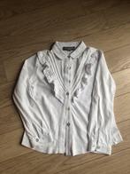 Wit bloesje met franje Buissonière &Girls, Kinderen en Baby's, Buissonière, Gebruikt, Shirt of Longsleeve, Verzenden