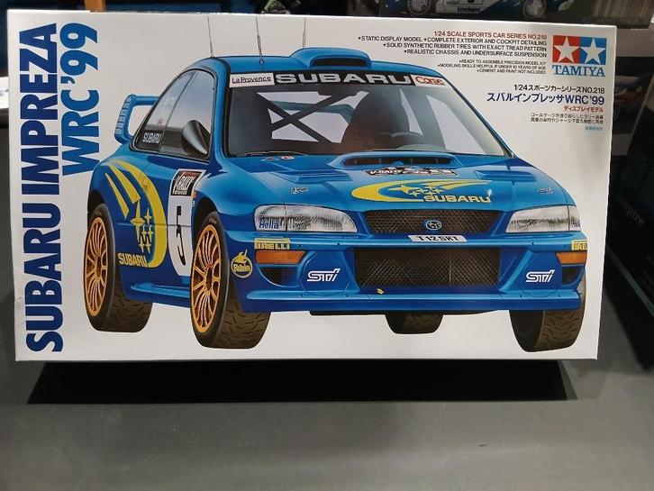 Tamiya (24218): Subaru Impreza om 1:24, Hobby en Vrije tijd, Modelbouw | Auto's en Voertuigen, Zo goed als nieuw, Auto, Groter dan 1:32