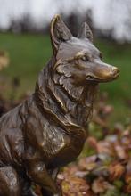 Superbe renard en bronze sur socle en marbre, Antiquités & Art, Enlèvement ou Envoi, Bronze