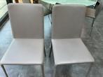 Gratis : 6 stoelen, lederlook, taupekleurig, Maison & Meubles, Chaises, Gris, Enlèvement, Modern, Cinq, Six Chaises ou plus