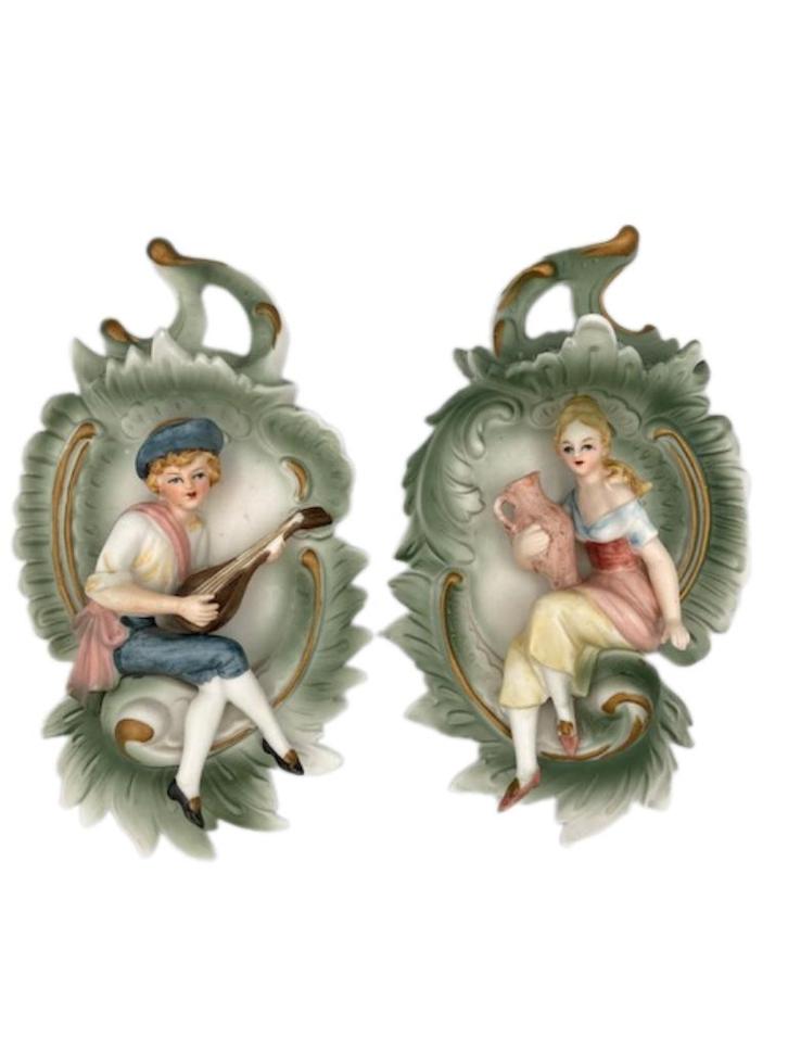 Wandecoratie "Troubadour & Watermeisje", Huis en Inrichting, Woonaccessoires | Wanddecoraties, Zo goed als nieuw, Ophalen of Verzenden