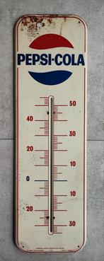 Pepsi Cola thermometer van ongeglazuurd plaatstaal, Verzamelen, Merken en Reclamevoorwerpen, Ophalen of Verzenden, Gebruikt