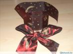 kerstballen versiering kerst kerstlint bordeaux goud strik, Ophalen of Verzenden, Zo goed als nieuw