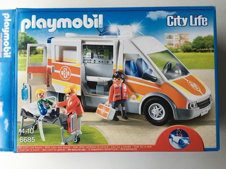 Ziekenwagen Playmobil City Life, Kinderen en Baby's, Speelgoed | Playmobil, Zo goed als nieuw, Complete set, Ophalen