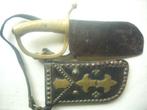 19e siècle fendoir artisanal français poignée sabre briquet, Envoi, Armée de terre, Épée ou sabre