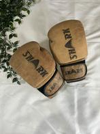 Shark Lederen Bokshandschoenen 14oz – Vintage Look, Sport en Fitness, Ophalen of Verzenden, Zo goed als nieuw, Bokshandschoenen