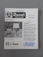 vintage reclame Brouwerij Duvel Moortgat , dranken Leopold, Enlèvement ou Envoi, Neuf, Autres types, Duvel