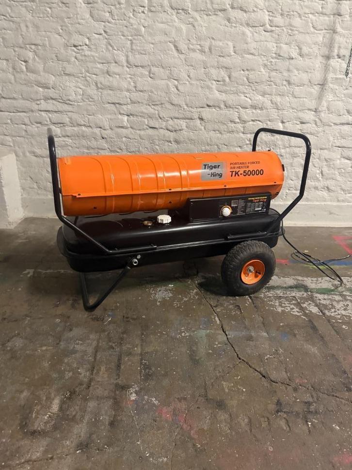 Warmtepistool - 50kw - 220v - Stookolie, Doe-het-zelf en Bouw, Verwarming en Radiatoren, Zo goed als nieuw, Thermostaat, Ophalen