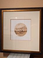 Leentje Linders, ets “De vliegende fiets”, Antiek en Kunst, Kunst | Etsen en Gravures, Ophalen of Verzenden
