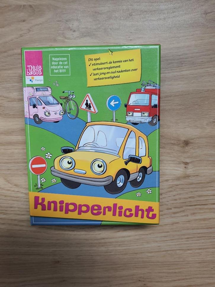 Verkeersspel knipperlicht, nieuwstaat, Hobby en Vrije tijd, Gezelschapsspellen | Bordspellen, Zo goed als nieuw, Een of twee spelers