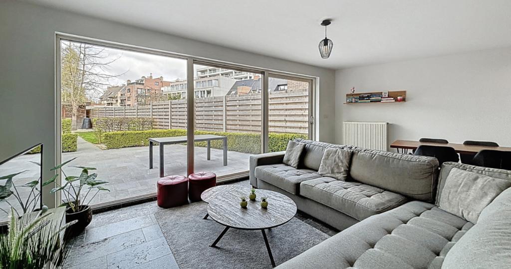 Gelijkvloers appartement met terras en ruime tuin in Waregem, Immo, Waregem, Ventes sans courtier, 2 pièces, Appartement