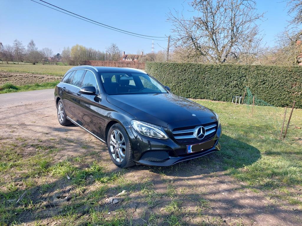 Mercedes C180 BlueTEC Avantgarde Euro6 Full Zeer proper, Auto's, Mercedes-Benz, Bluetooth, Euro 6, Zwart, Leder