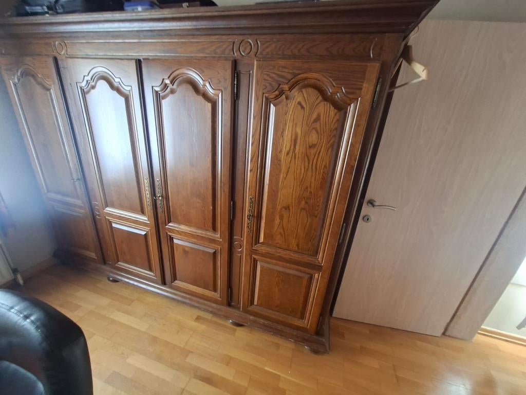 Armoire chêne couleur marron hauteur 195 largeur 60 longueur, Antiquités & Art, Enlèvement