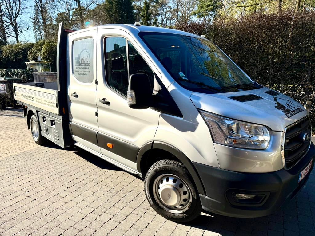 Ford Transit (plateauwagen) dubbel cab. 2t, 4 deurs, Stof, 7 zetels, Bedrijf