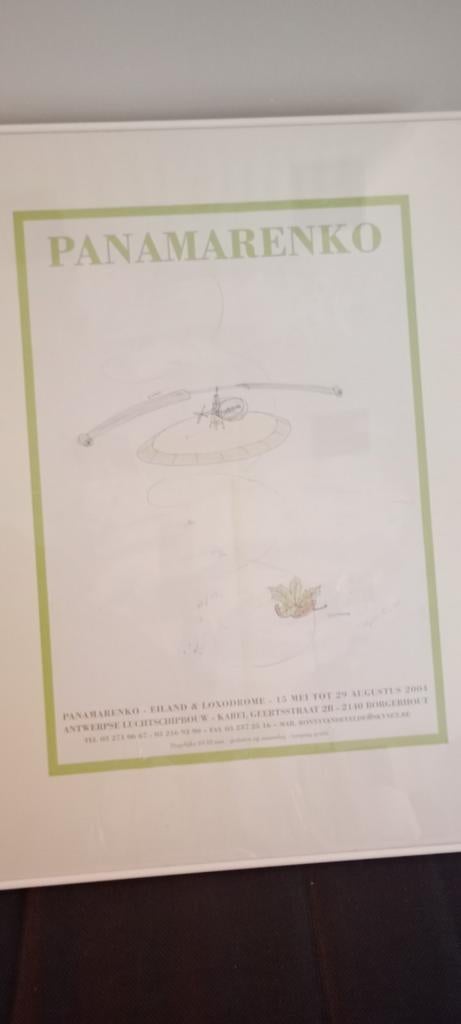 Originele affiche Panamarenko, Antiek en Kunst, Ophalen