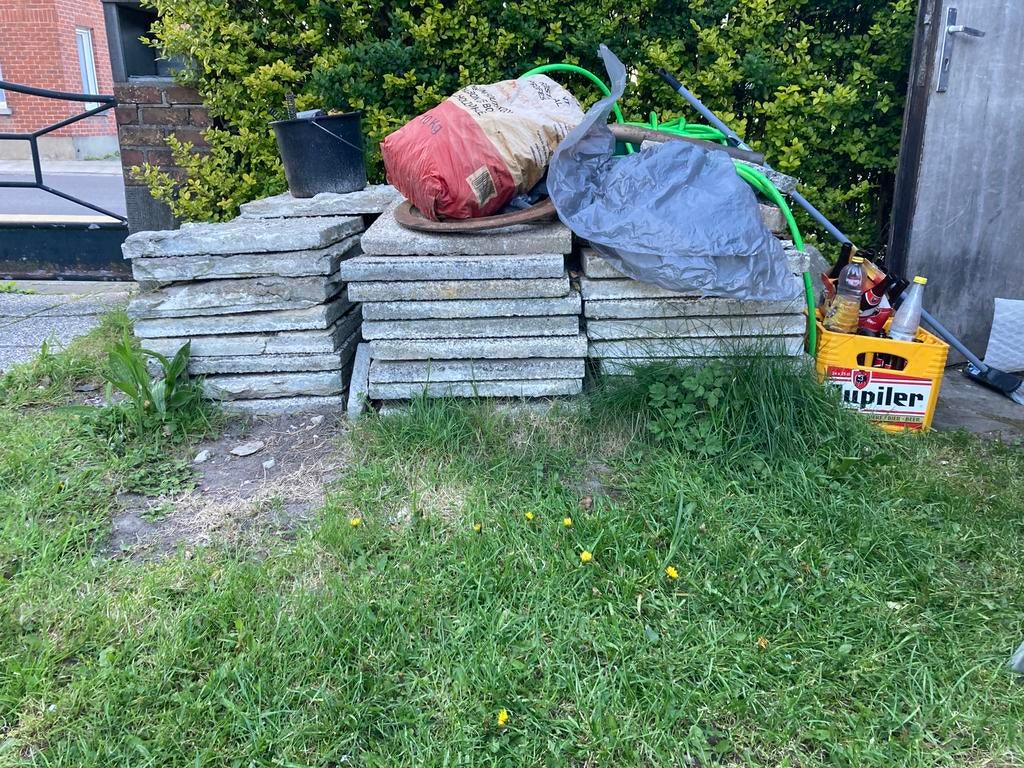 betontegels – vandaag ophalen, Tuin en Terras, Tegels en Klinkers, Zo goed als nieuw, Terrastegels, Beton, 5 tot 10 m², Ophalen