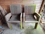 Te koop houten tuinstoelen 8st €100,-, Enlèvement