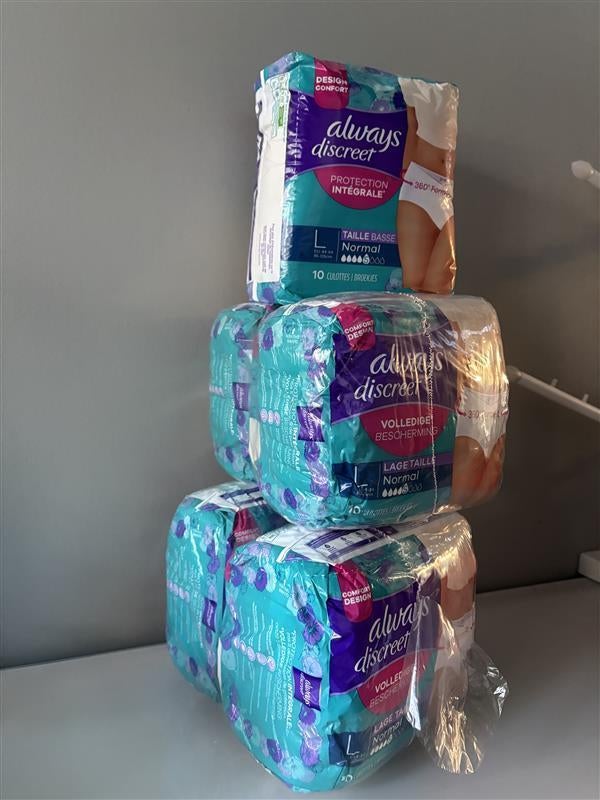 5 PAKKEN Always Discreet Broekjes - Large, Ophalen of Verzenden, Nieuw