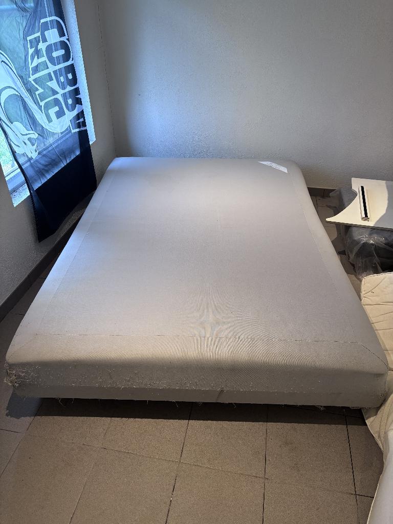 boxspring, Ophalen, Gebruikt, 140 cm, Twijfelaar