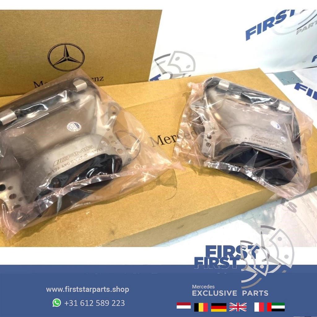 W176 A45 W117 CLA45 W156 GLA45 AMG UITLAATSIERSTUKKEN SET ZW, Auto-onderdelen, Uitlaatsystemen, Gebruikt, -, Ophalen of Verzenden