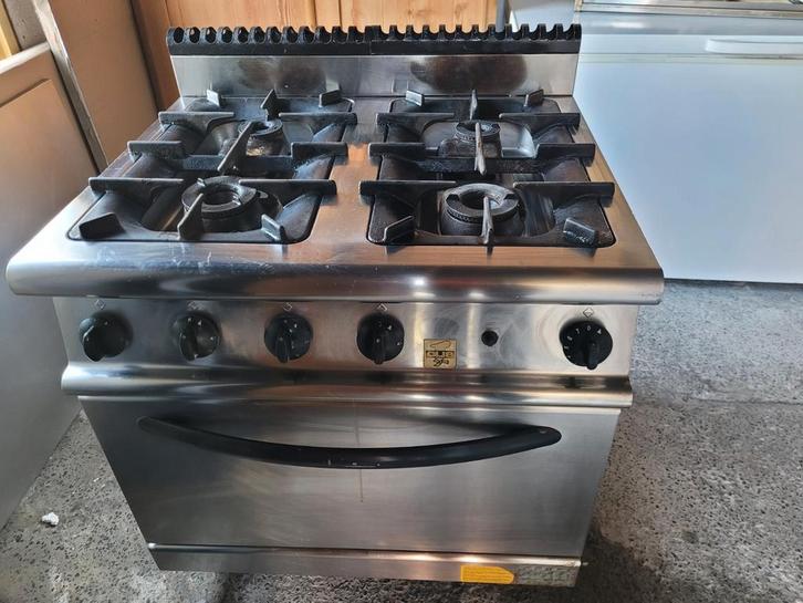 Piano pro avec crédence et hotte, Electroménager, Cuisinières, Enlèvement