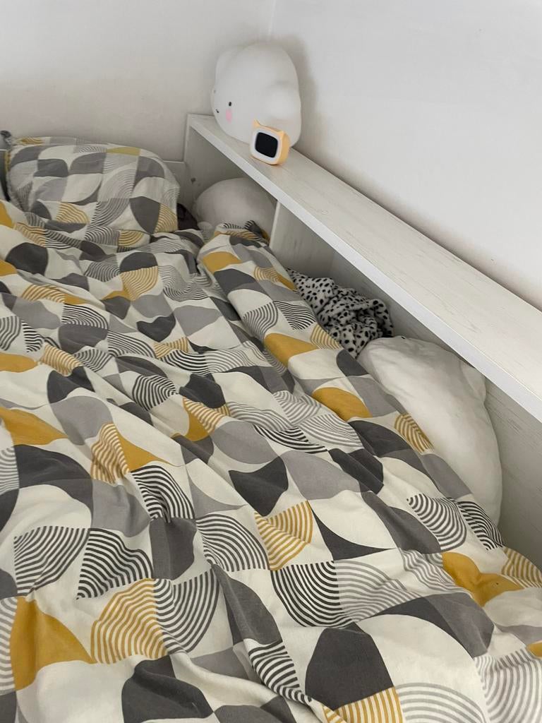 Stapelbed met bureau, Huis en Inrichting, Slaapkamer | Bedden, Gebruikt, Eenpersoons, Ophalen