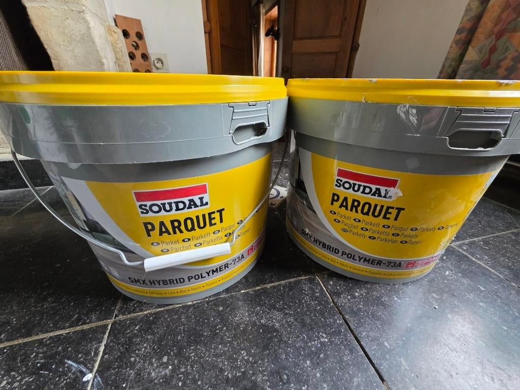Lot de 2x15kg de colle SMX parquet Soudal - NEUFS