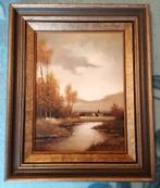 Schilderij in houten lijst 55x47 cm, Enlèvement