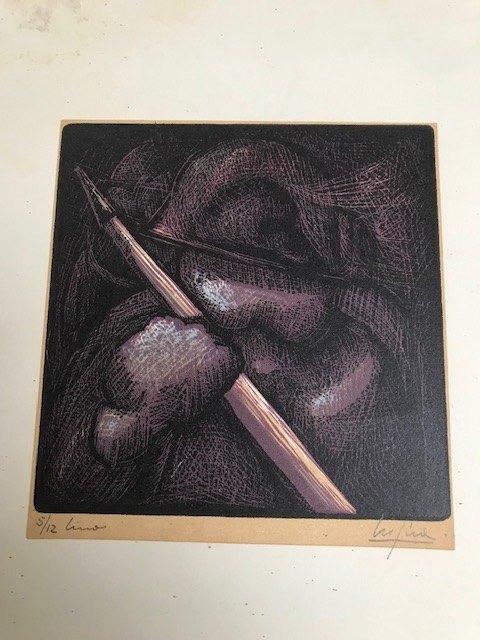 Lino Petto, Enlèvement ou Envoi, 33 cm, Original, Autres techniques