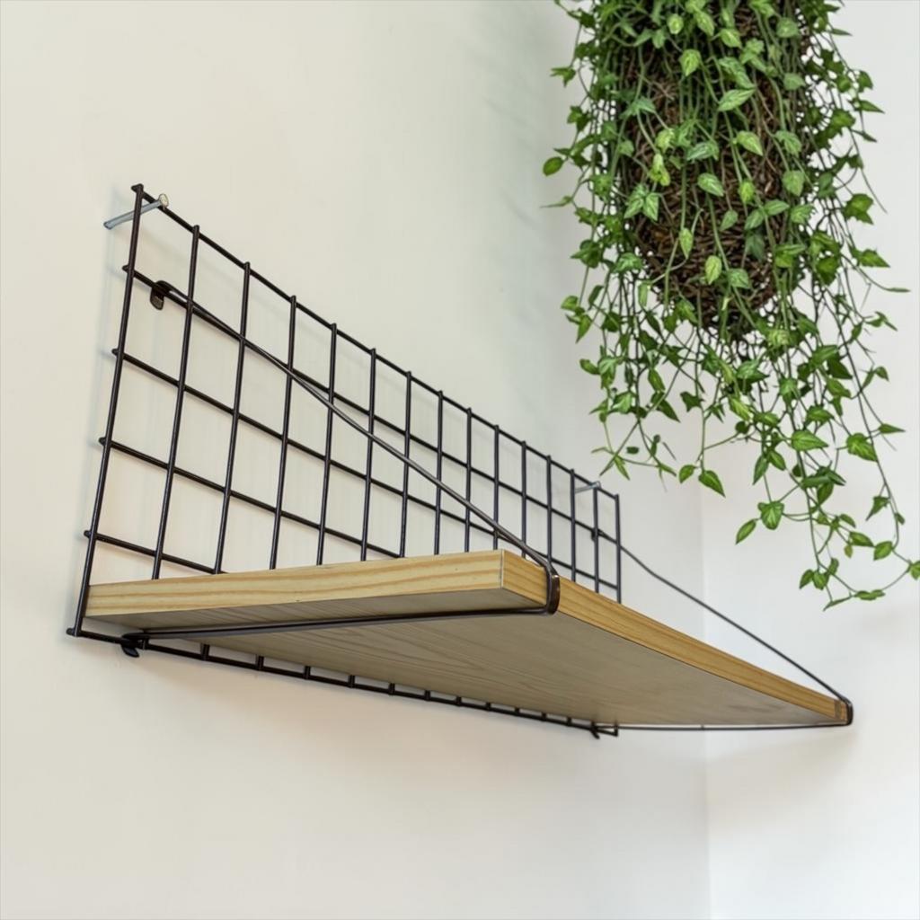 vintage tomado stijl raster met legger / muurrek / etagere, Maison & Meubles, Accessoires pour la Maison | Étagères murales & Rayons de bibliothèque