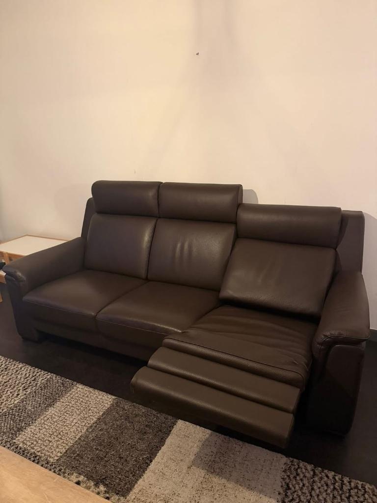 Relaxsofa (elektrisch) 220cm, Trois personnes, Moins de 75 cm, 200 à 250 cm, Banc droit