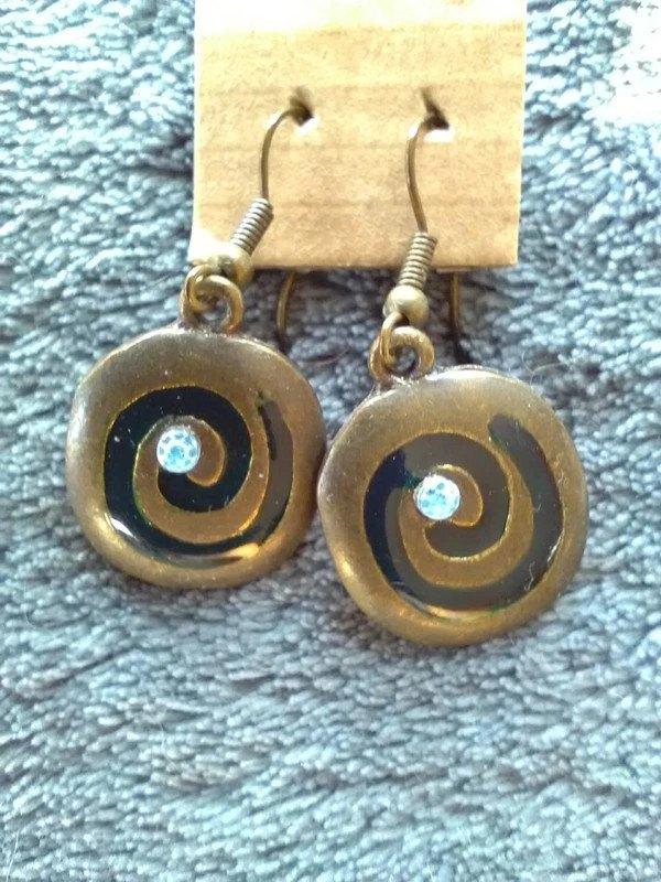 Boucles d'oreilles issues du commerce équitable Oxfam, Neuf, Enlèvement ou Envoi, Bleu, Pendantes