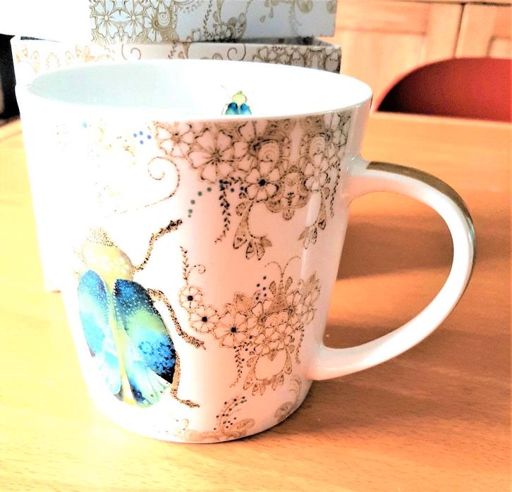 Te koop: Nieuw! Mooie mok met kever nog in doos., Huis en Inrichting, Keuken | Servies, Nieuw, Kop(pen) en/of Schotel(s), Keramiek