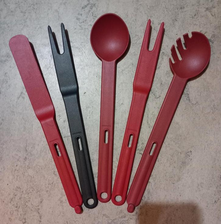 Lot de 5 ustensiles de cuisine Tupperware, Maison & Meubles, Cuisine| Tupperware, Neuf, Autres types, Rouge, Enlèvement