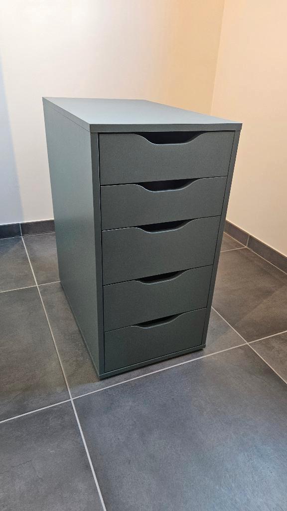 Ikea ALEX Ladeblok met lades, grijs-turquoise, 36x70 cm, Maison & Meubles, Armoires | Commodes, Comme neuf, Moins de 100 cm, Moins de 50 cm