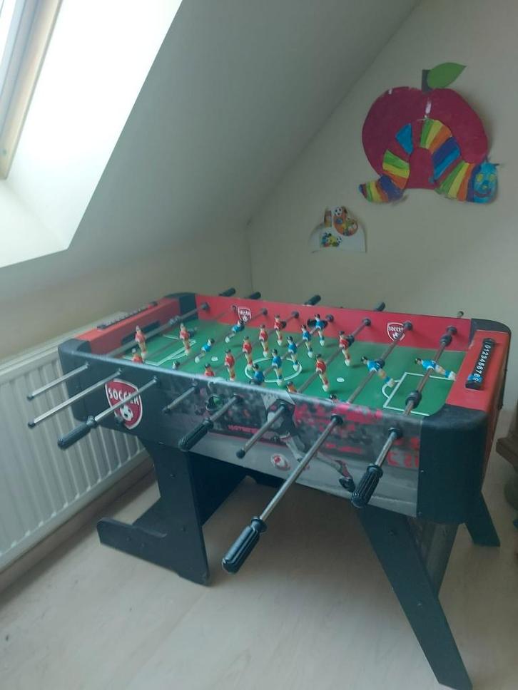 kickertafel voetbaltafel voor kinderen jongeren - opvouwbaar, Kinderen en Baby's, Speelgoed | Voetbaltafels, Zo goed als nieuw