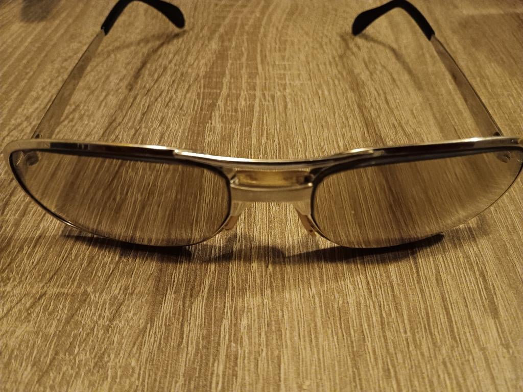 Vintage 80's classic Metzler glasses. In goede staat!, Overige merken, Gebruikt, Zonnebril op sterkte, Geel