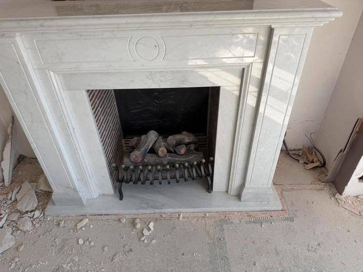 Marmeren openhaard, Huis en Inrichting, Haarden, Zo goed als nieuw, Ophalen