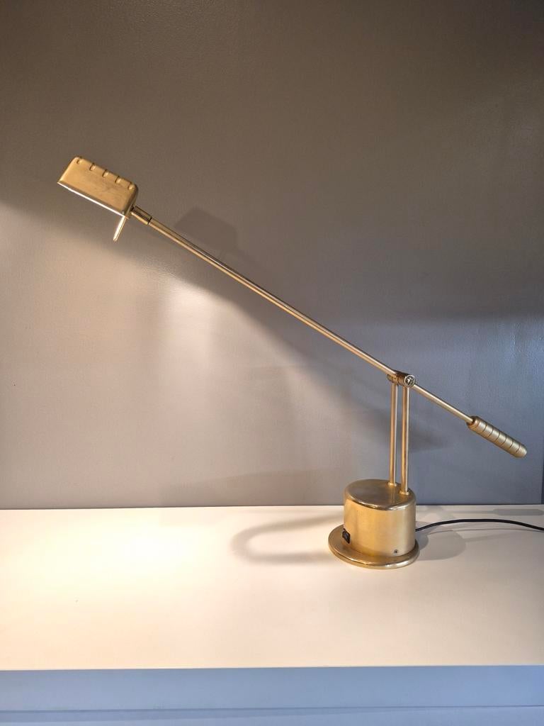 Messing bureaulamp van Vrieland, Ophalen of Verzenden