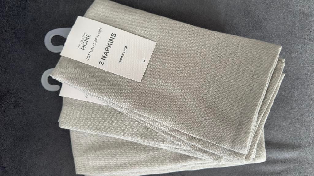 Servetten, Ophalen, Nieuw