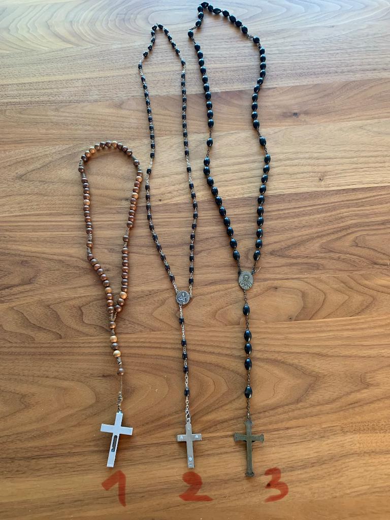 3 Unieke Vintage Paternosters – Handgemaakt door Clarisse, Ophalen of Verzenden