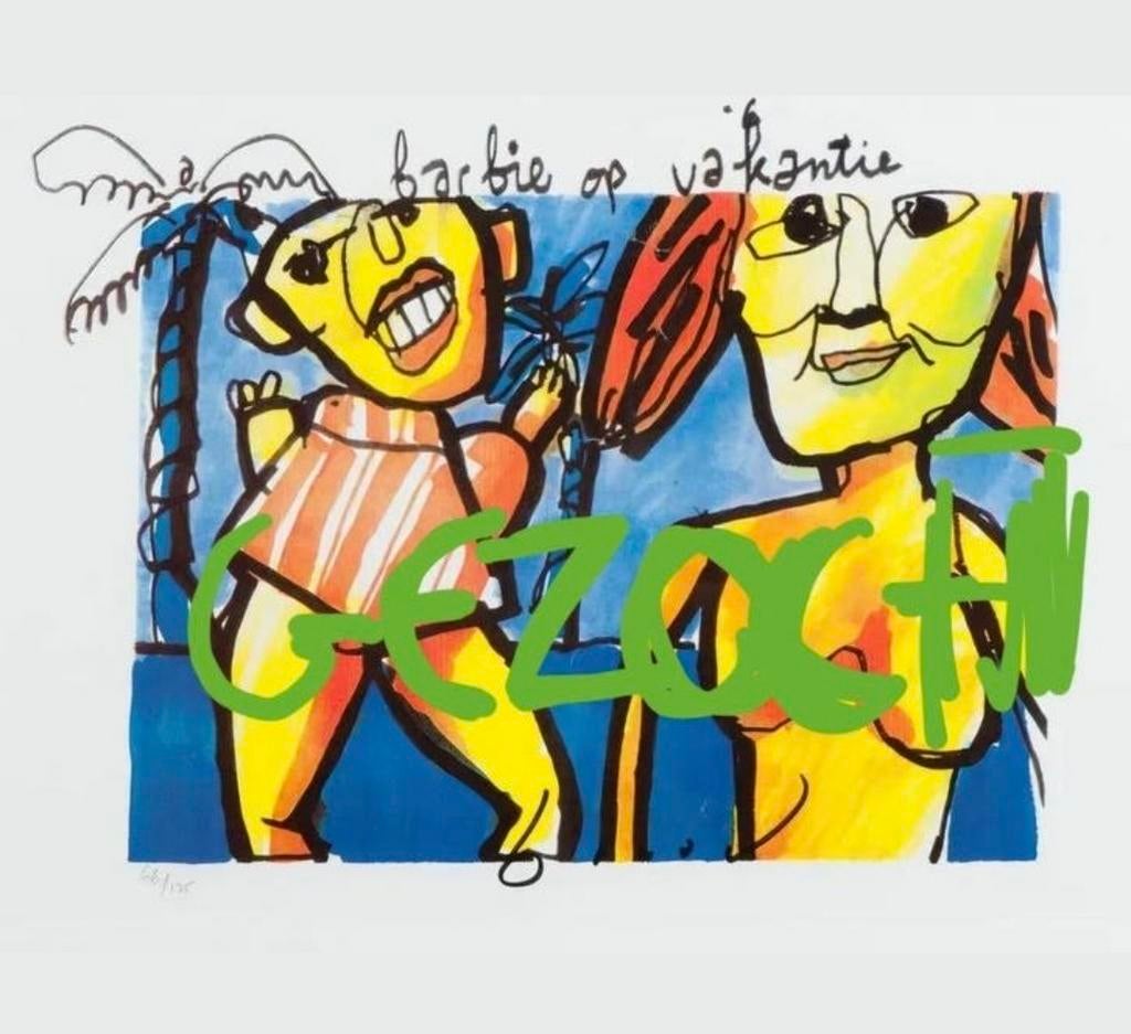 Litho herman brood barbiebop vakantie