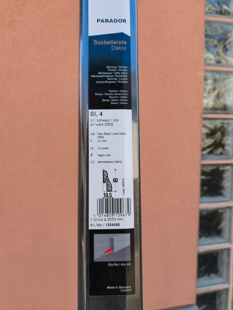 Nieuwe plinten Parador zwart, Ophalen, Zwart, Nieuw, Modern