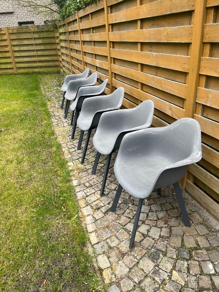 6 Tuinstoelen, Enlèvement, Utilisé, Synthétique