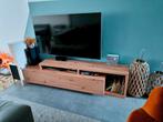 Eiken tv kast - 1 lade, 219cm breed, Ophalen