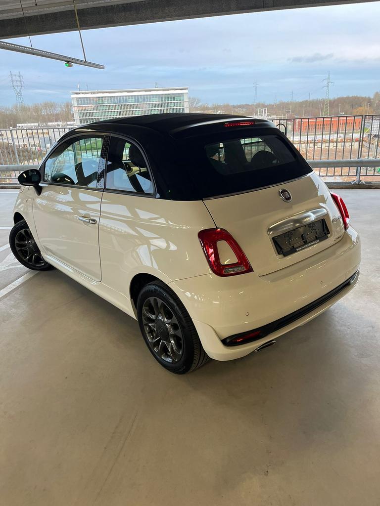 FIAT 500 CABRIO  Speciaal editie, Auto's, Fiat, Particulier, ABS, Hybride Elektrisch/Benzine, Cabriolet, 3 deurs, Wit, Zwart, Leder