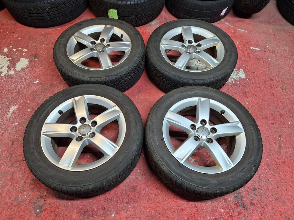 Jantes origine Audi 16" kit hiver A3 205/55/16 5x112, Autos : Pièces & Accessoires, Enlèvement, Utilisé, Seat